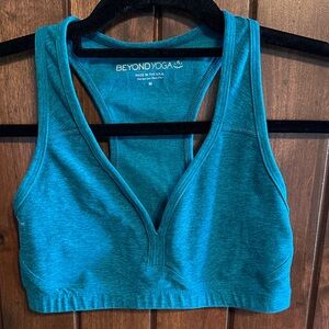 Beyond Yoga Teal Sports Bra